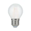 LED lamp, E27 G45, mat, 6W, 827, 720 lm, dimbaar