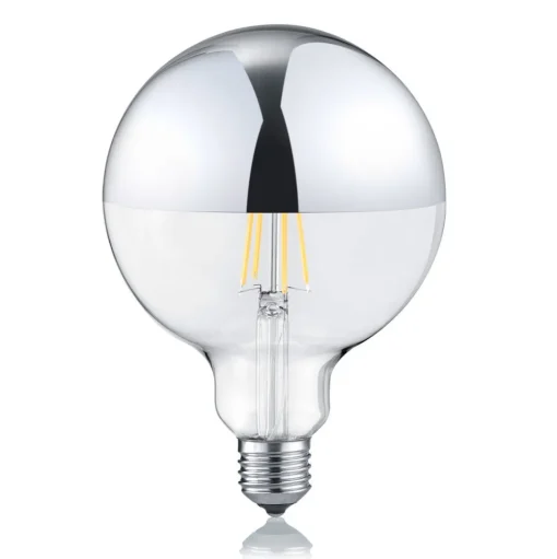 LED lamp E27 G125 7W 2.700K dimbare spiegelkop