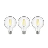 LED lamp, E27, G95, 3,8W, 2700K, 806lm, 3 stuks