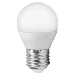 LED lamp E27 G45 5W Miniglobe, universeel wit