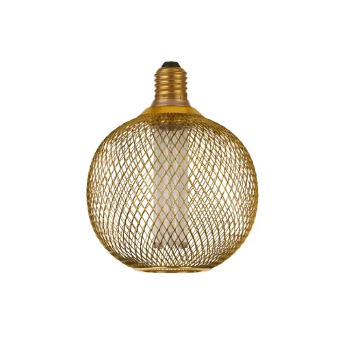 LED lamp E27 Mesh 3,4W 3.000K Ø12cm goud