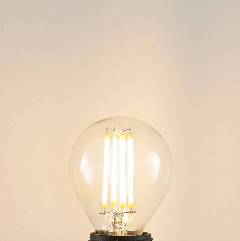 LED lamp E14 P45, 4W, helder, 2.700K, dimbaar, set van 2