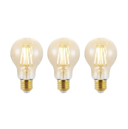 LED lamp E27 6,5W 825 amber 3-Step-dimmer 3/set