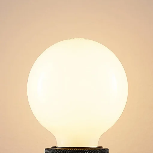 LED lamp E27 4W G80 2.700K dimbaar, opaal