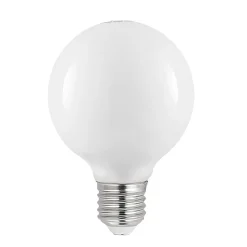 LED lamp E27 8W G80 2.700K dimbaar, opaal