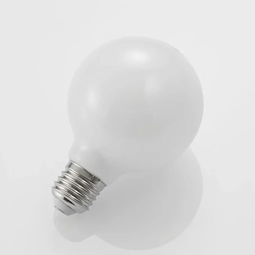 LED lamp E27 8W G80 2.700K dimbaar, opaal