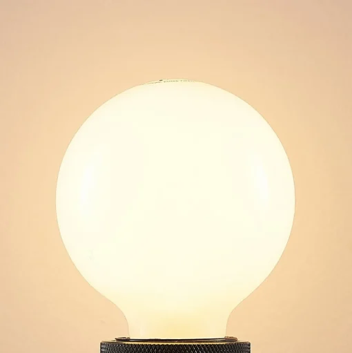 LED lamp E27 8W G80 2.700K dimbaar, opaal
