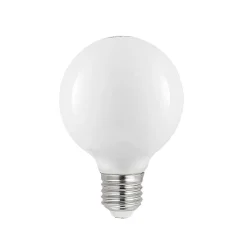 LED lamp E27 8W G80 2.700K dimbaar, opaal, set van 3