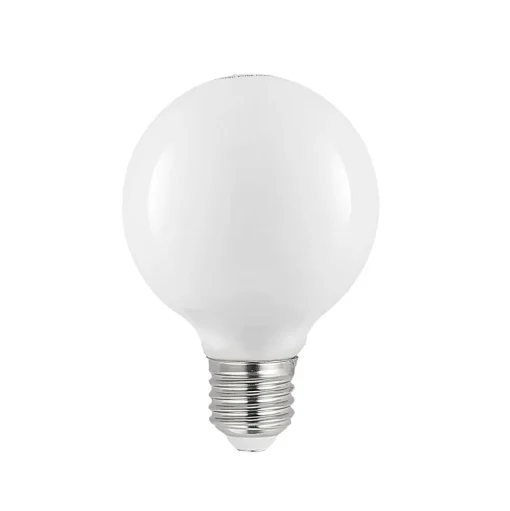 LED lamp E27 8W G80 2.700K dimbaar, opaal, set van 3