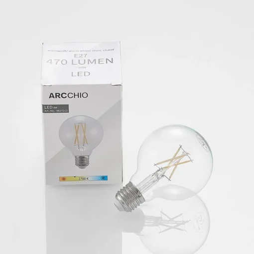 LED lamp E27 4W G80 2.700K filament dimbaar helder