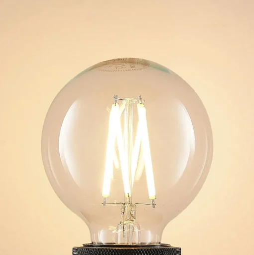 LED lamp E27 8W G80 2.700K filament dimbaar helder