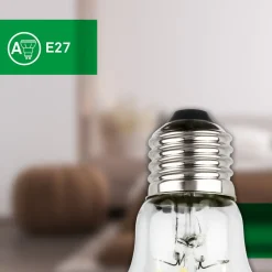 LED lamp E27 5W helder 3000K 1055 lm EEK A 2er