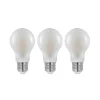 LED lamp E27 8W 2.700K dimbaar opaal 3 per set