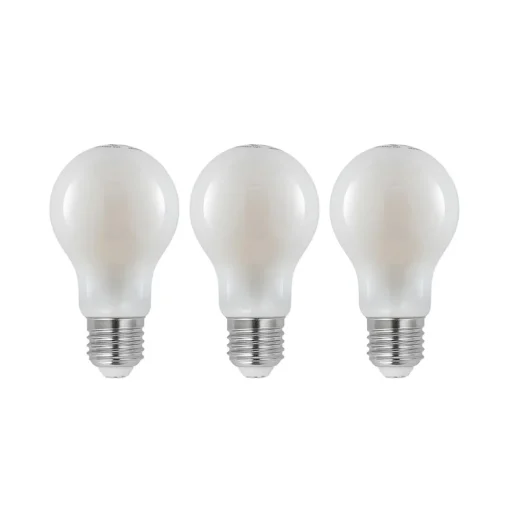 LED lamp E27 8W 2.700K dimbaar opaal 3 per set