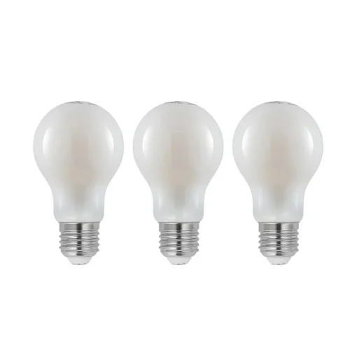 LED lamp E27 4W 2.700K dimbaar, opaal 3 per set