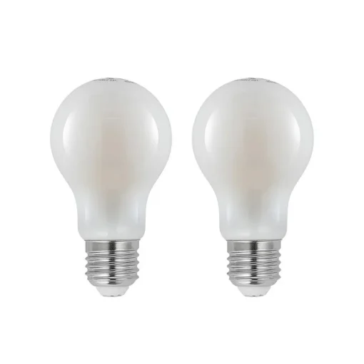 LED lamp E27 8W 2.700K dimbaar opaal 2 per set