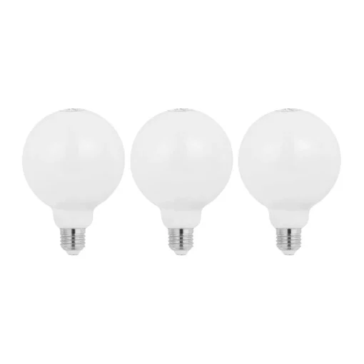 LED lamp E27 8W 2.700K G95 bol dimbaar opaal per 3