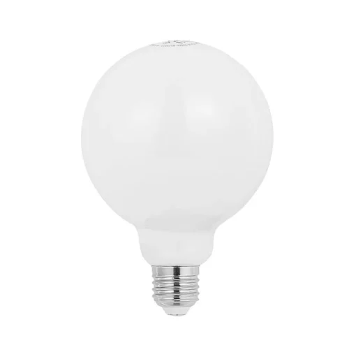 LED lamp E27 8W 2.700K G95 bol dimbaar opaal per 3