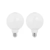 LED lamp E27 8W 2.700K G95 bol dimbaar opaal per 2