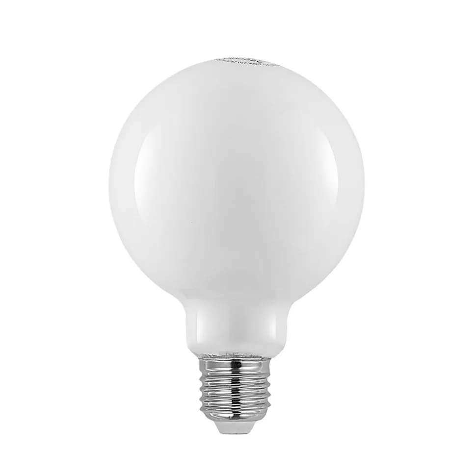 LED lamp E27 4W 2.700K G95 bol dimbaar opaal per 3