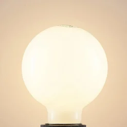 LED lamp E27 4W 2.700K G95 bol dimbaar opaal per 3