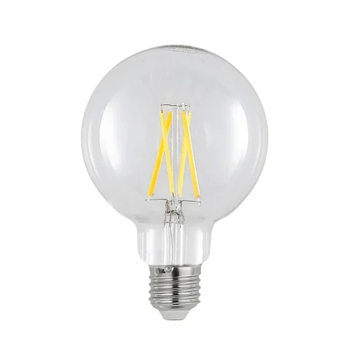 LED lamp E27 8W 2.700K G95 bol helder 3 per set