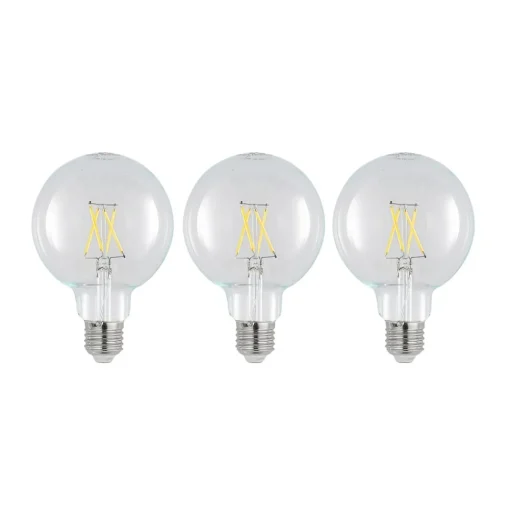LED lamp E27 4W 2.700K G95 bol helder 3 per set