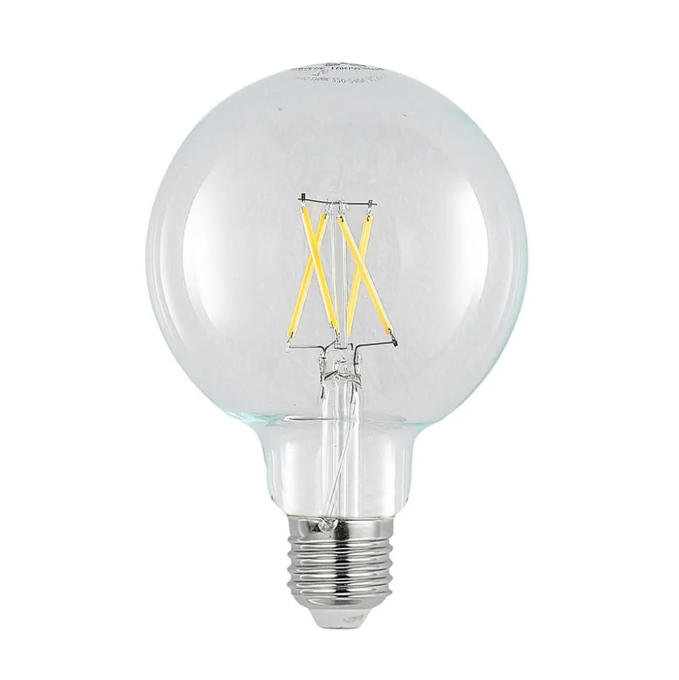 LED lamp E27 4W 2.700K G95 bol helder 3 per set