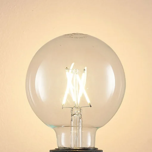 LED lamp E27 4W 2.700K G95 bol helder 3 per set
