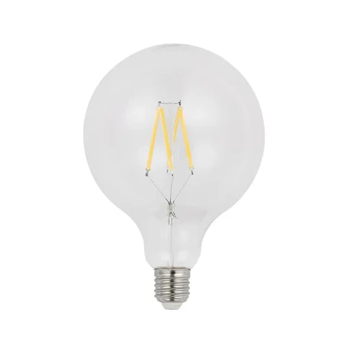 LED lamp E27 8W 2.700K G125 bollamp filament