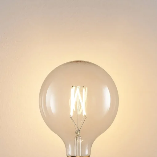 LED lamp E27 8W 2.700K G125 bollamp filament
