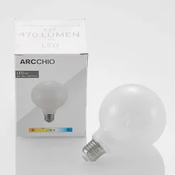LED lamp E27 4W 2.700K G95 bollamp dimbaar, opaal