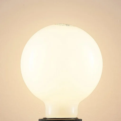 LED lamp E27 4W 2.700K G95 bollamp dimbaar, opaal