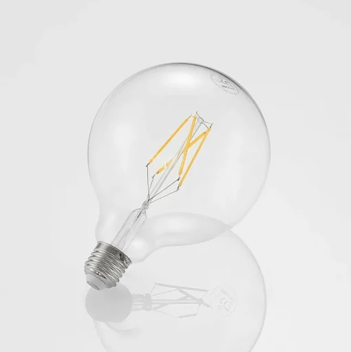 LED lamp E27 6W 2.700K G125 bollamp filament
