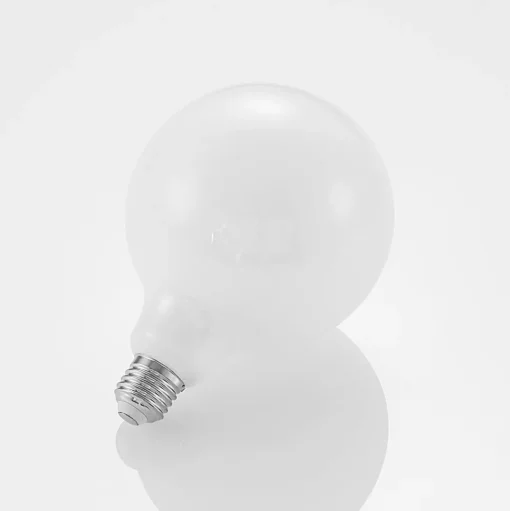 LED lamp E27 6W 2.700K G125 bollamp dimbaar, opaal