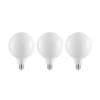 LED lamp E27 6W 2.700K G125 dimbaar opaal 3/set