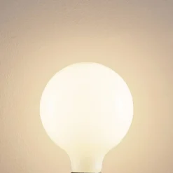LED lamp E27 6W 2.700K G125 dimbaar opaal 3/set