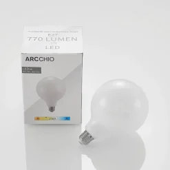 LED lamp E27 6W 2.700K G125 dimbaar opaal 3/set