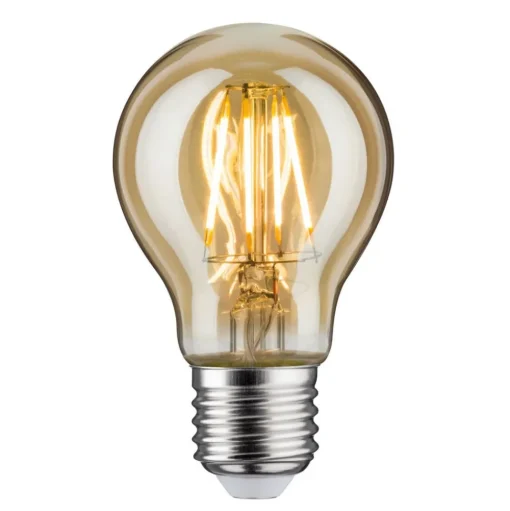 LED lamp E27 6,5W 2.500K goud