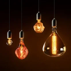 LED lamp Giant Drop E27 4W 918 dimbaar koper-metaal.