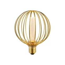 LED lamp Globe, goud, E27, 3,5 W, 1.800 K, dimbaar