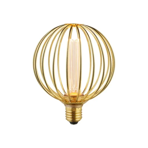 LED lamp Globe, goud, E27, 3,5 W, 1.800 K, dimbaar