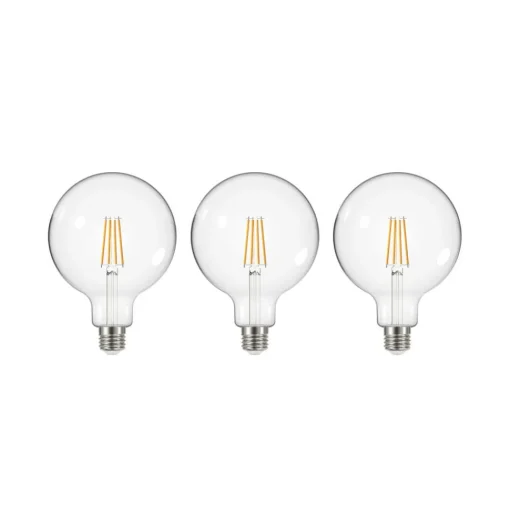 LED lamp gloeidraad helder E27 G125 3,8W 2700K 806lm 3er