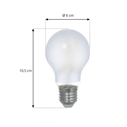 LED lamp, mat, E27, 2,2W, 3000K, 470 lm