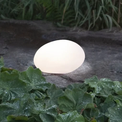 LED lamp op zonne energie Globy steenvorm 26,5 cm