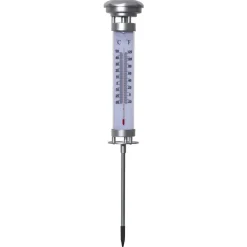 LED lamp op zonne-en Celsius, buitenthermometer