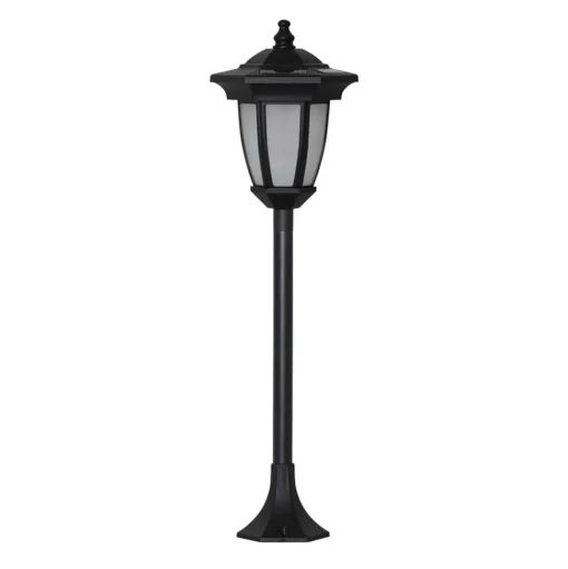 LED lamp op zonne-en Flame, 4 in 1, zwart