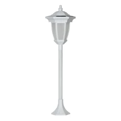 LED lamp op zonne-en Flame, 4 in 1, wit