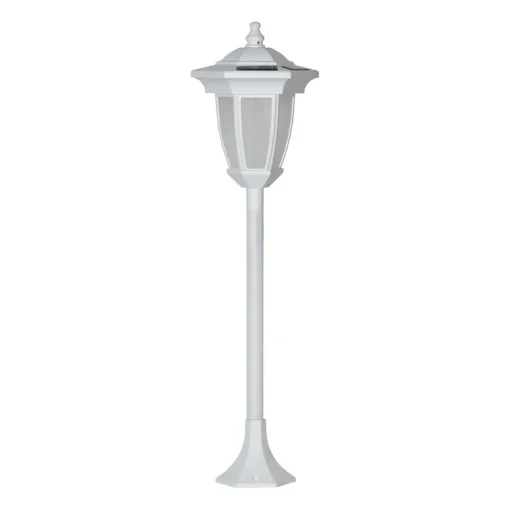 LED lamp op zonne-en Flame, 4 in 1, wit
