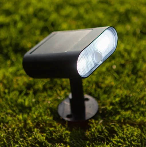 LED lamp op zonne-energie Ginbo voor wand en vloer